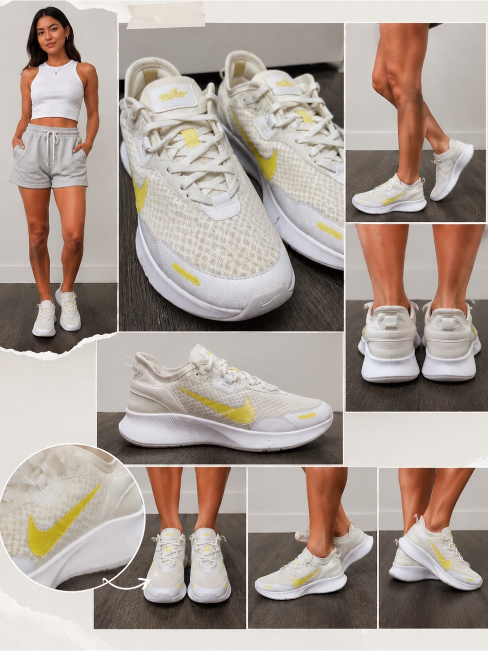 Nike In-Season TR 11 Training Shoes Cream Yellow Sneakers Women’s 10